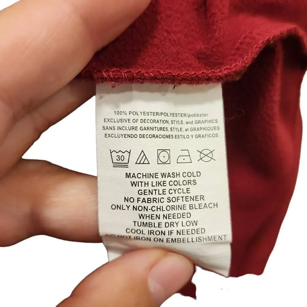 Fanatics Men's Red Long Sleeve NFL Washington Redskins Hoodie Medium - Picture 3 of 12